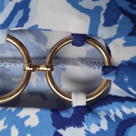 MSK Blue and White Paisley Blouse - Picture 4 of 5